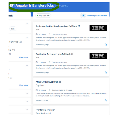 Angular JS internship jobs in Dubai