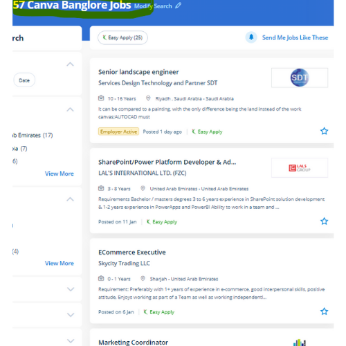 Canva internship jobs in Fujairah