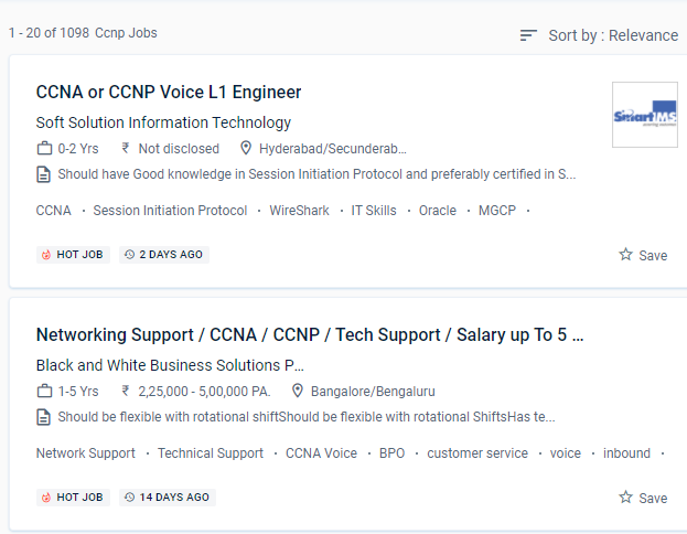CCNP internship jobs in Al Ain