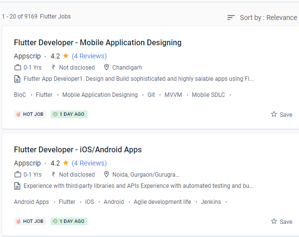 Flutter internship jobs in Dubai