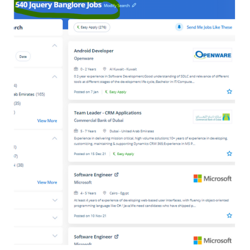 JQuery internship jobs in Ajman