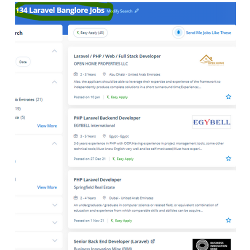 Laravel internship jobs in Ras Al Khaimah