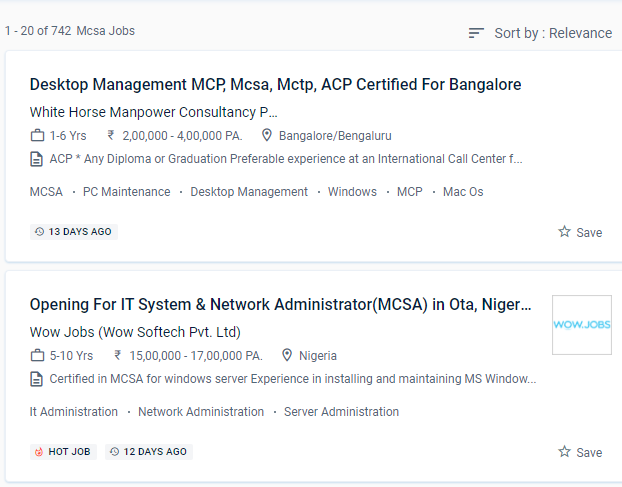 MCSA internship jobs in Al Ain