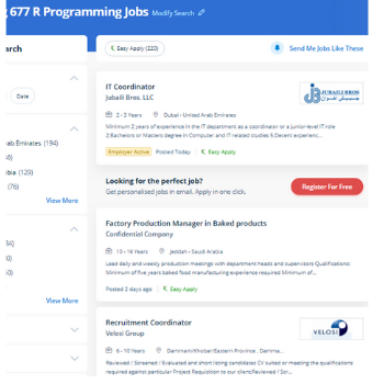 R Programming internship jobs in Fujairah