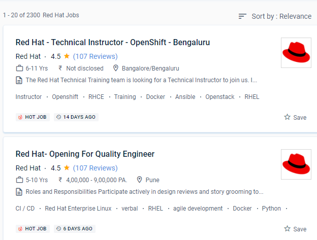 Red Hat internship jobs in Fujairah