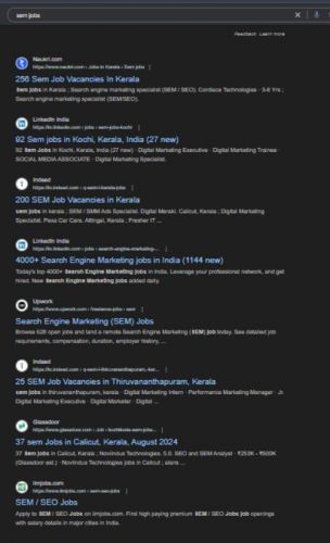 Search Engine Marketing (SEM) internship jobs in Abu Dhabi