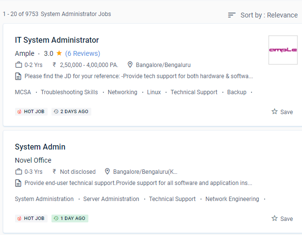 System Administration internship jobs in Fujairah