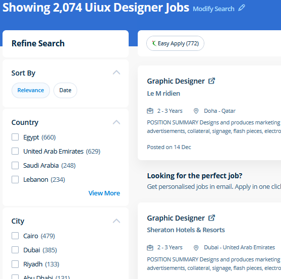UI/UX Design internship jobs in Ajman
