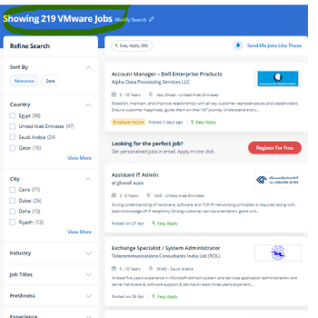 Vmware internship jobs in Sharjah